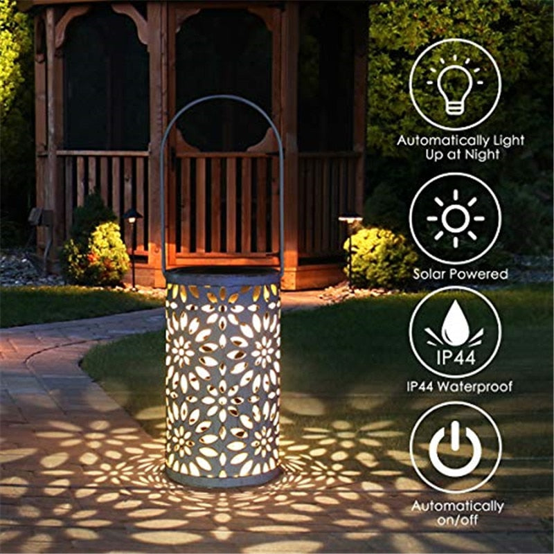 Lanterne Solaire Blanche Exterieur