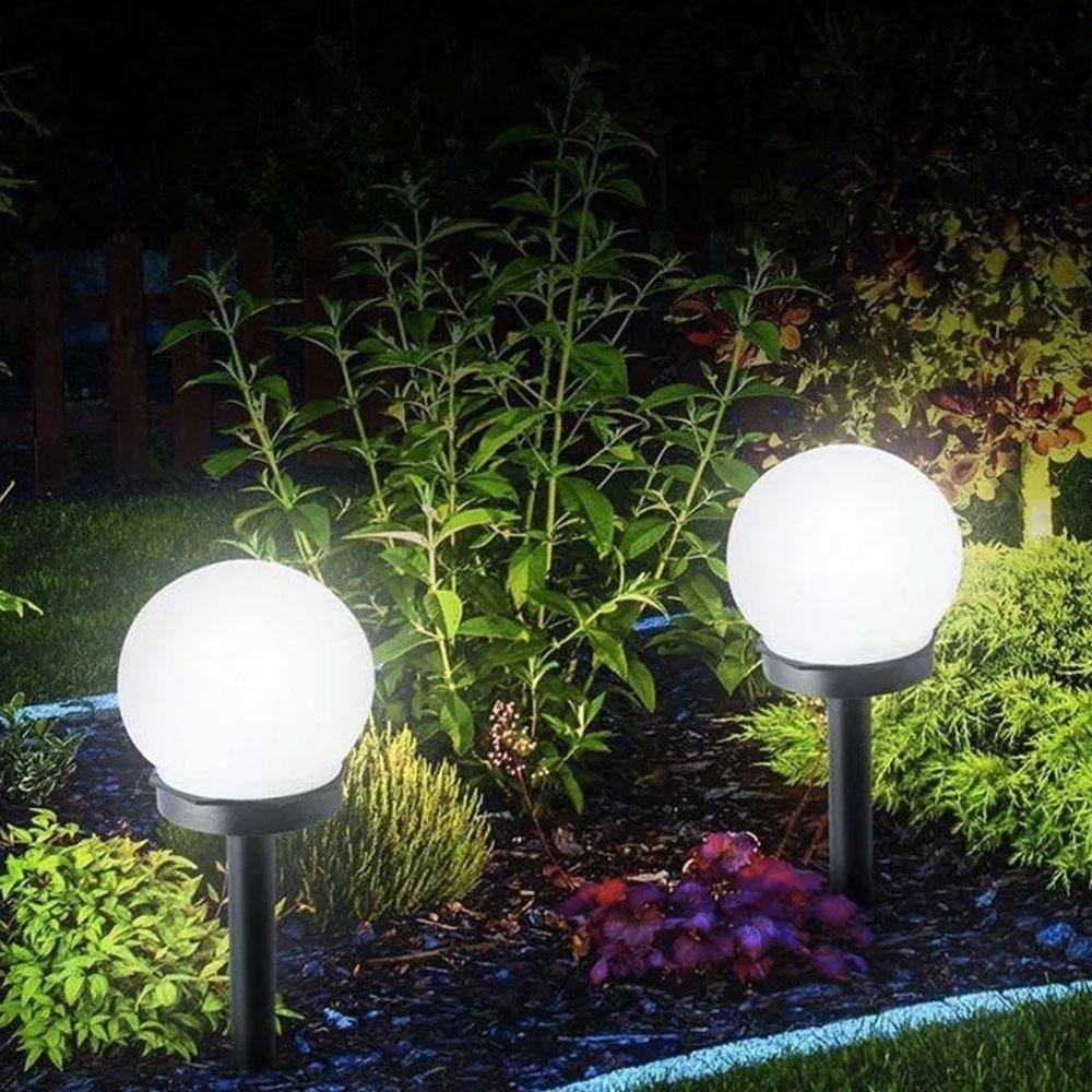 Boule solaire jardin LED Blanche (6 PCS)