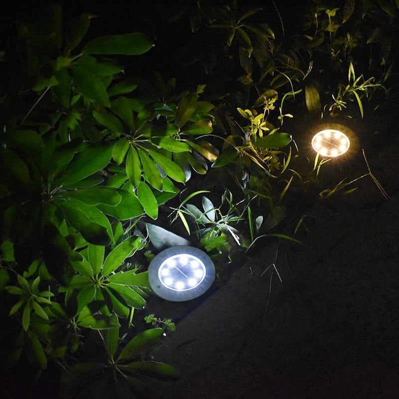 Balise solaire extérieure "Piquet jardin couleur Cuivre" 8 LED (Inox)