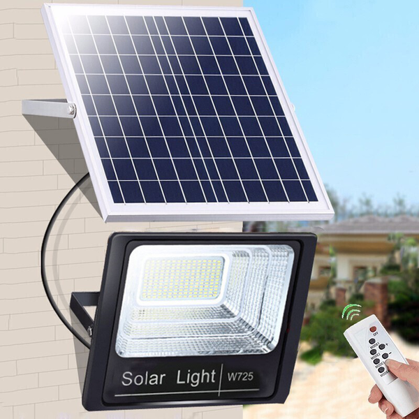 Projecteur LED Solaire Avec Détecteur De Mouvement - 250W, étanche, Télécommande, éclairage Jardin Puissant