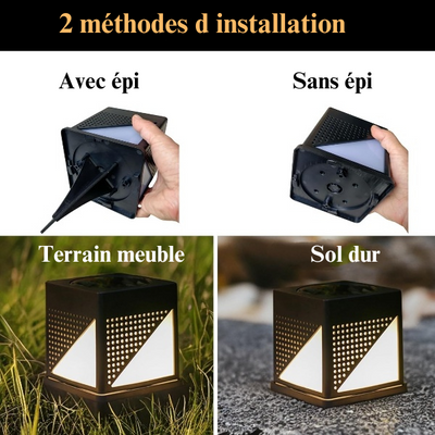 Applique exterieur solaire design