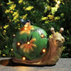 Animaux solaire exterieur Hibou Escargot Tortue