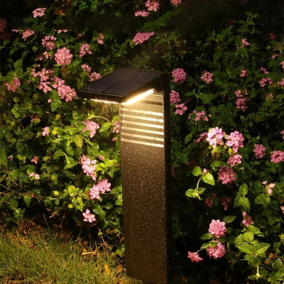 Lampe solaire design jardin double luminosité