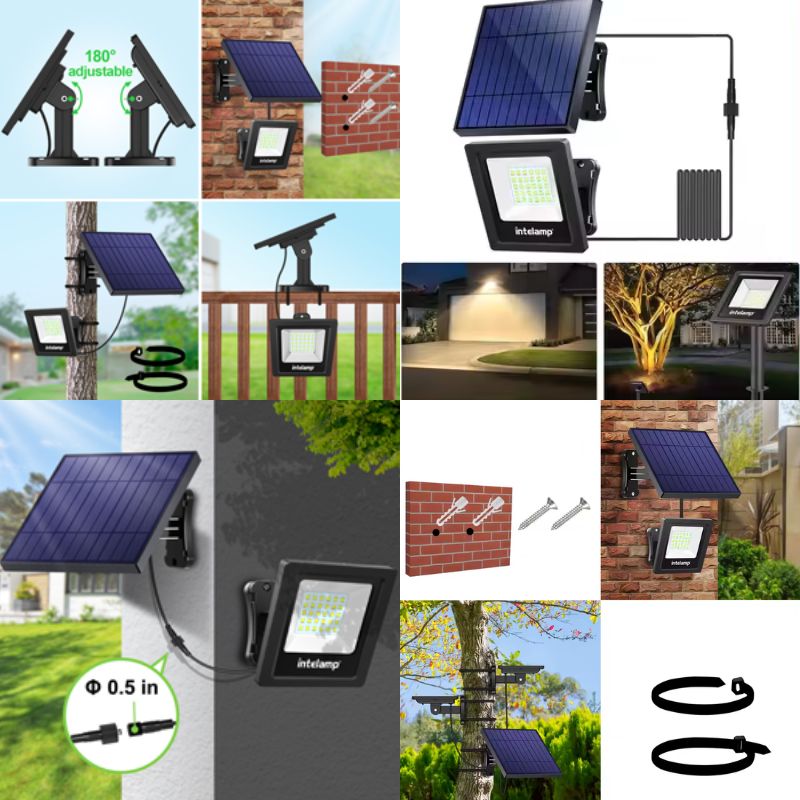 COOLNIGHT Lampe Solaire Extérieure 246 LED 2000LM 270° Détecteur Mouvement - 3 Modes IP65