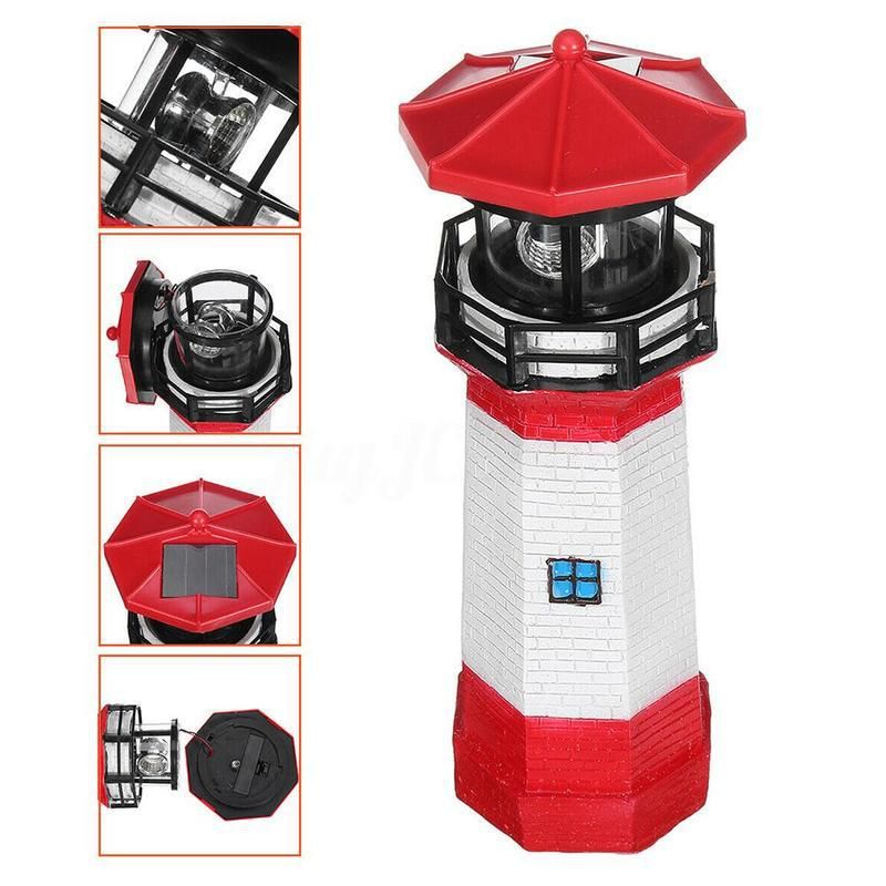 Phare LED solaire Rouge