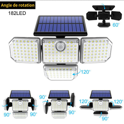 Applique murale extérieur solaire led avec détecteur de mouvement