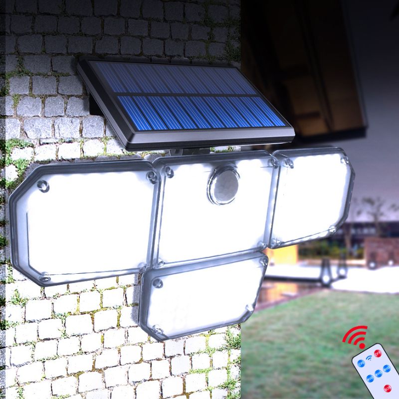 Applique solaire murale extérieur LED KYF - avec détecteur de mouvement -  Espace Bricolage