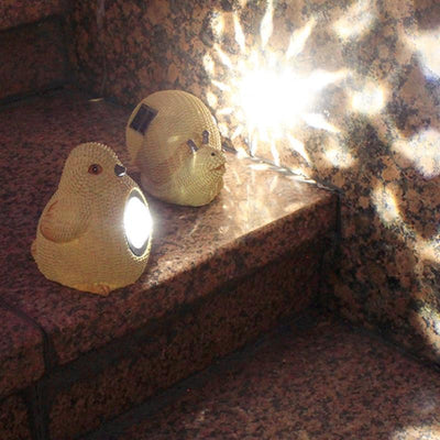 lampe solaire escargot oiseau