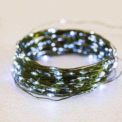Guirlande Solaire Fil de Cuivre Vert (100/200 LED)