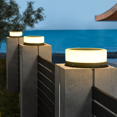 Lampe solaire design Cylindre LED de luxe