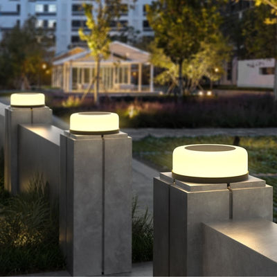 Lampe solaire design Cylindre LED de luxe
