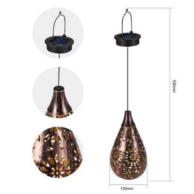 Lanterne Lumineuse Solaire boule fer