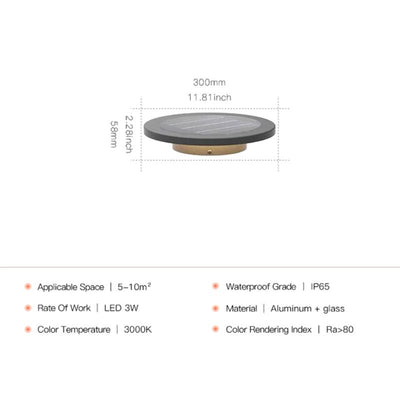 Éclairage de jardin solaire design