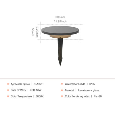 Éclairage de jardin solaire design