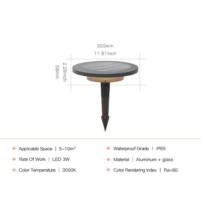 Éclairage de jardin solaire design