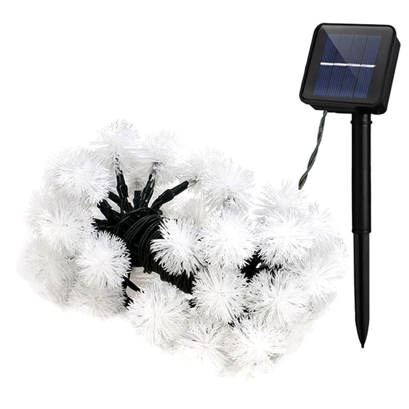 Guirlande Solaires Multicolore Boule de neige (30 LED)