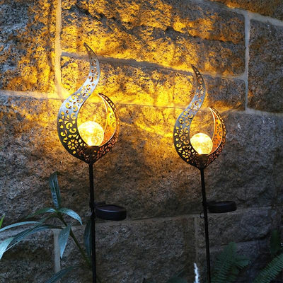 Lampe d'extérieur avec piquet de terre blanc 20 cm rechargeable à l'énergie  solaire - Gabriel