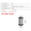 Lampe solaire inox design