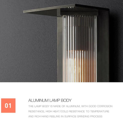 Lampe solaire terrasse design