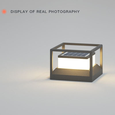 Lampe solaire design Colonne Cube