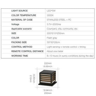 Luminaire exterieur solaire design