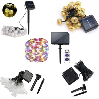 Solar Pack Noel : Les 5 Guirlandes lumineuse Solaire