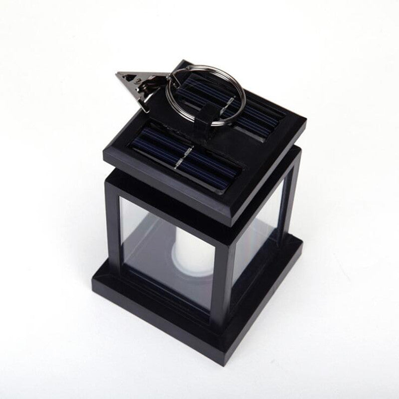 Lanterne Solaire D'Extérieur Avec Bougie LED - Effet Vacillant Réaliste - Lampe Solaire Jardin IP65