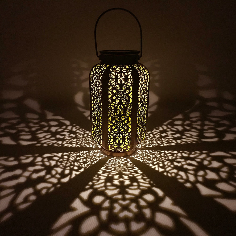 Lanterne Solaire Marocaine "Cuivre Vieilli"