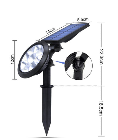 Balises solaire exterieur - 9 LED Changeante | Lampe Solar®