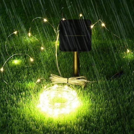 Guirlande solaire pour extérieur - Illuminez vos soirées en ajoutant une  touche de magie au jardin