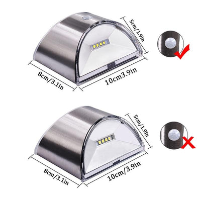 Applique murale solaire LED inox | Lampe Solar®