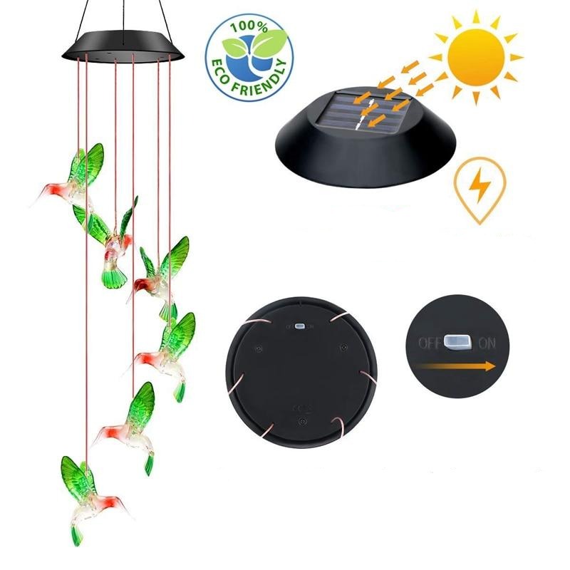 carillon lampe solaire