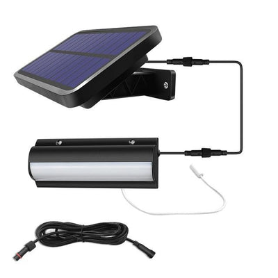 Lampe Solaire avec Panneau Déporté 30 LED black