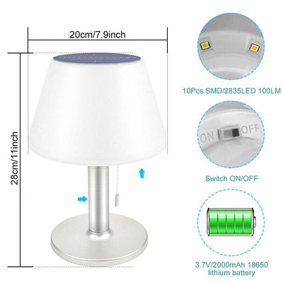 Lampe solaire de table de jardin | Lampe Solar®
