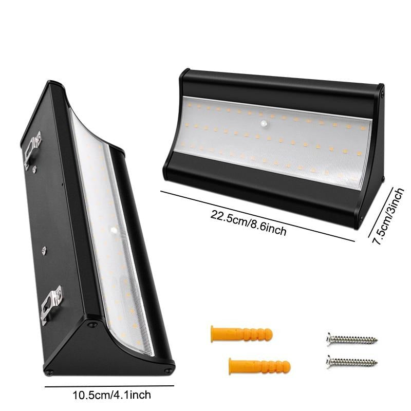  Appliques murales en acier inoxydable solaires LED | Lampe Solar®