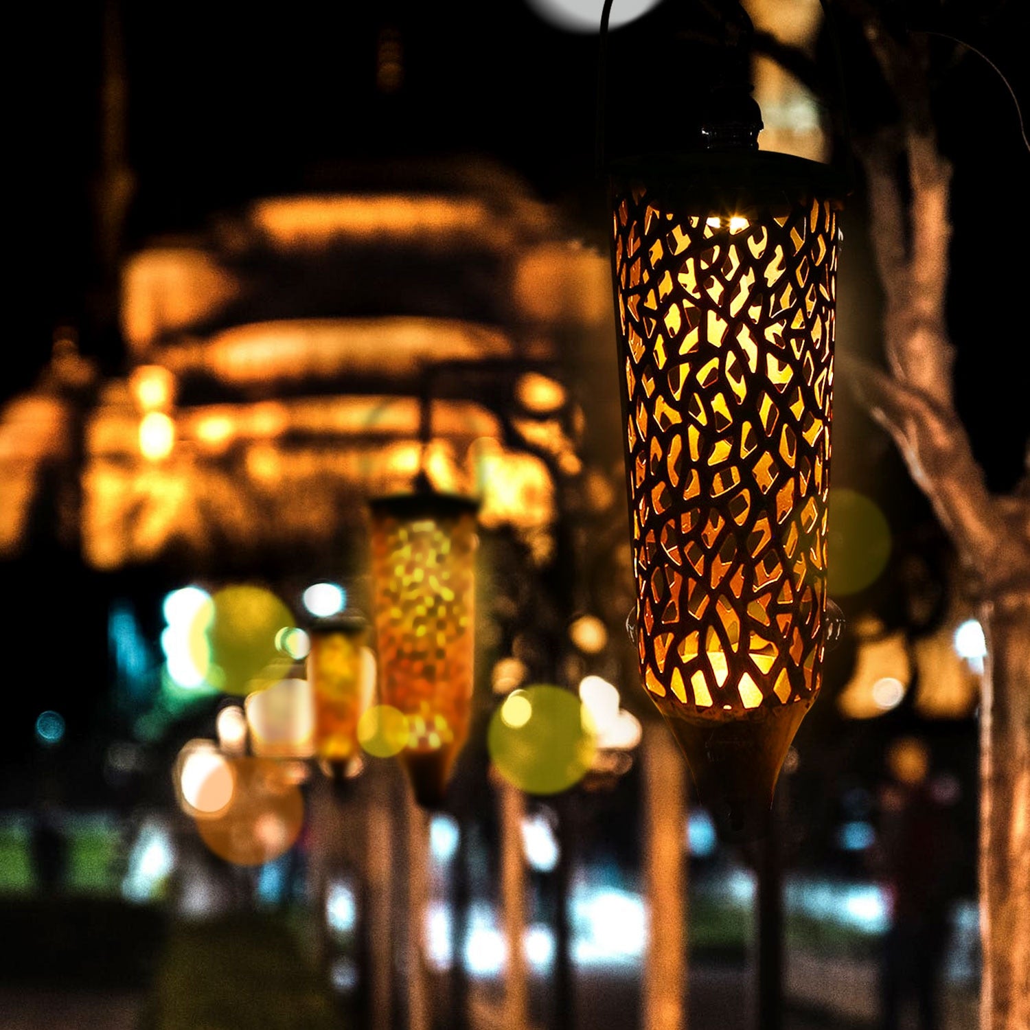 Lanterne Solaire Suspendue fer