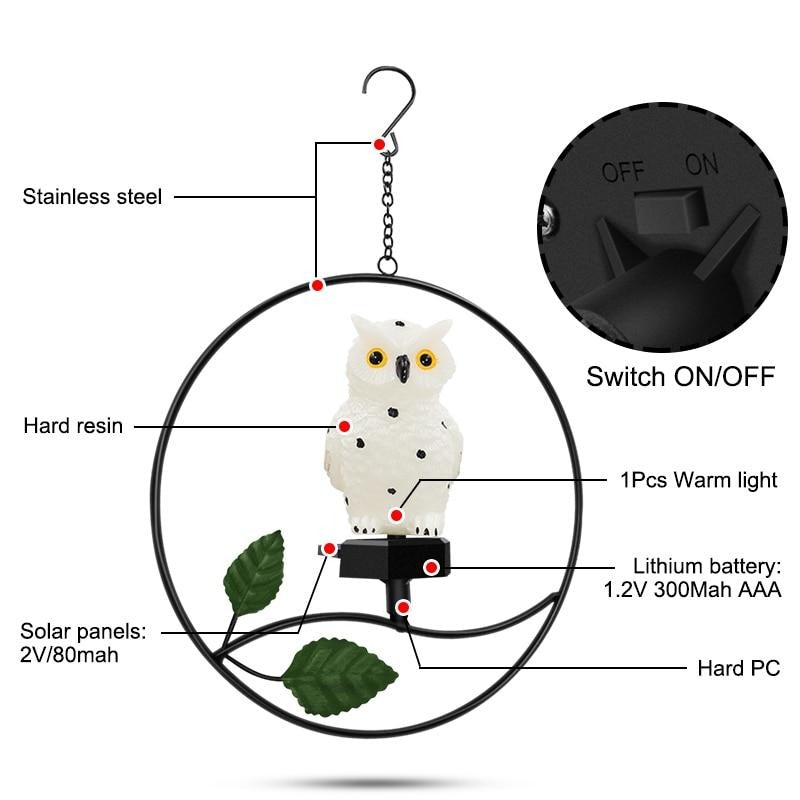 Hibou Solaire Jardin