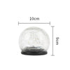 lampe solaire boule verre craquelé