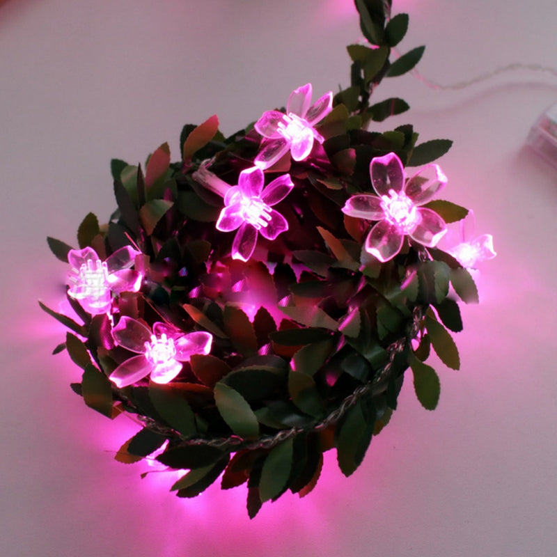 Guirlande solaire Noël "LED en Fleurs de cerisier"