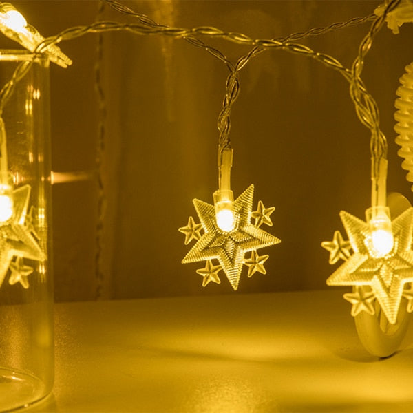 Guirlande solaire "L'étoile lumineuse de Noël"