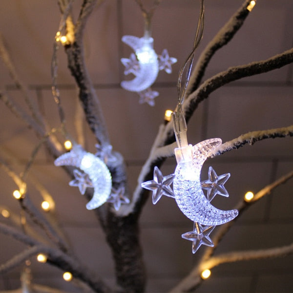 Guirlande Solaire étoile De Noël 2 Pièces 75 LED - Étanche IP65, 8 Modes, Décoration Extérieure Jardin Terrasse - 2
