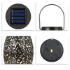 Lanterne solaire métal noir à poser led