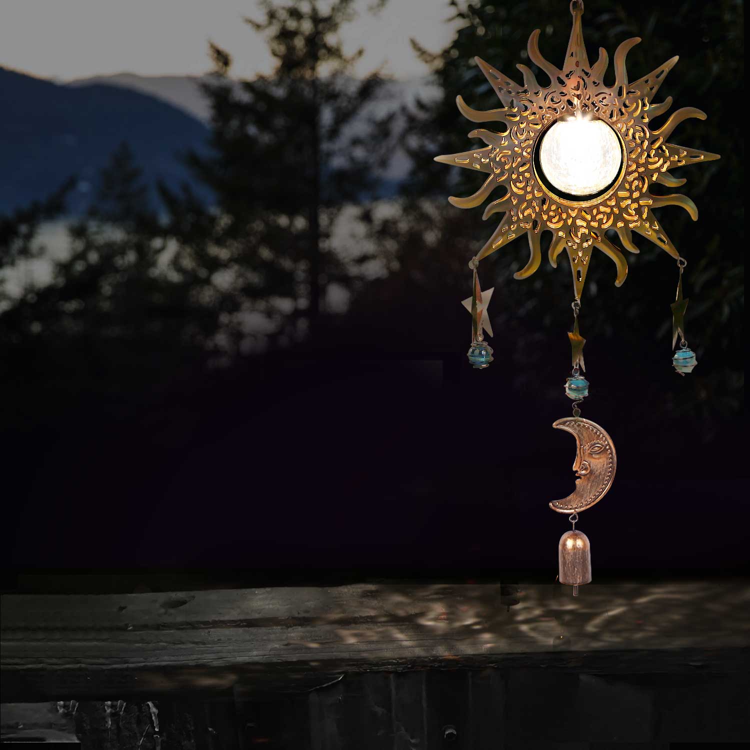 Carillon Solaire Exterieur à Suspendre jardin