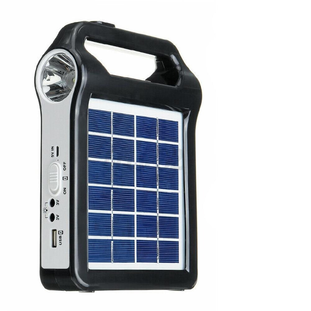 Chargeur Solaire Camping USB Batterie Lampe LED