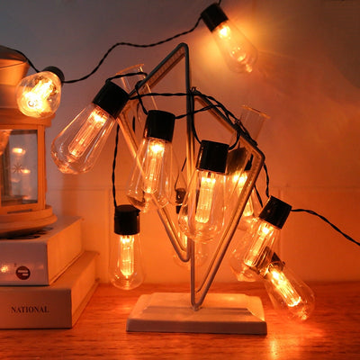 Ampoules Guirlande LED Solaires jaune a suspendre