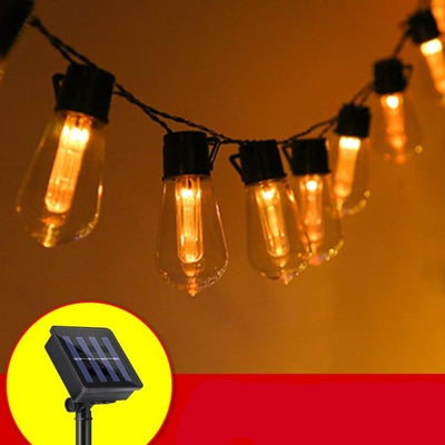 Ampoules Guirlande LED Solaires jaune