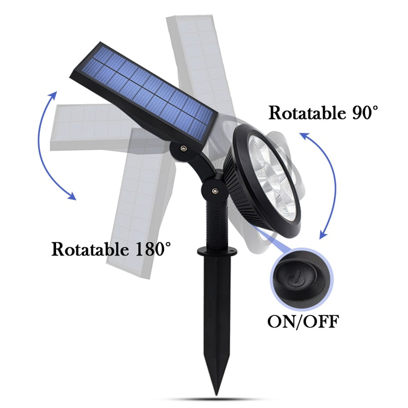 Balises solaire exterieur - 9 LED Changeante | Lampe Solar®