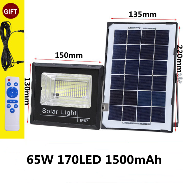Projecteur solaire "Spot LED 65 Watts" (Télécommande)