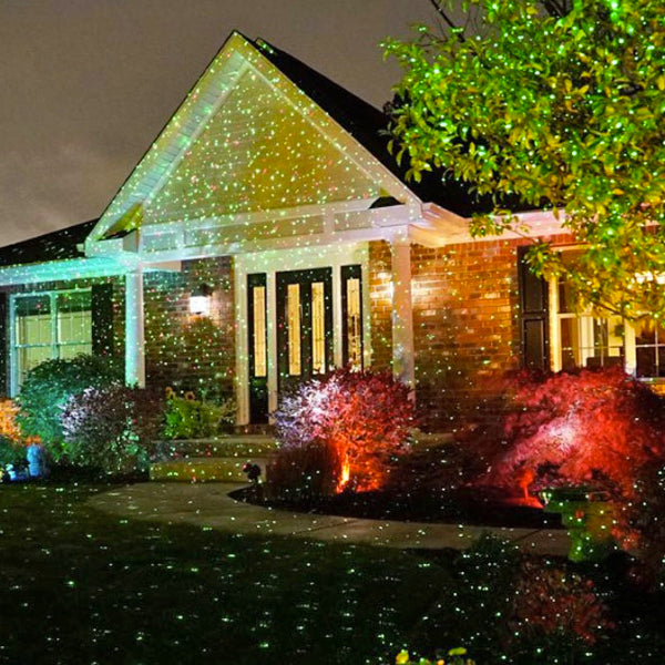 Projecteur LED solaire de noël, vert et rouge, lampes d'extérieur